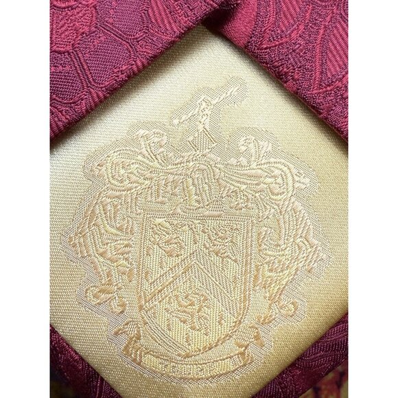 Donald J Trump Signature Collection Neck Tie Burgundy Red Paisley 59" - Picture 6 of 7